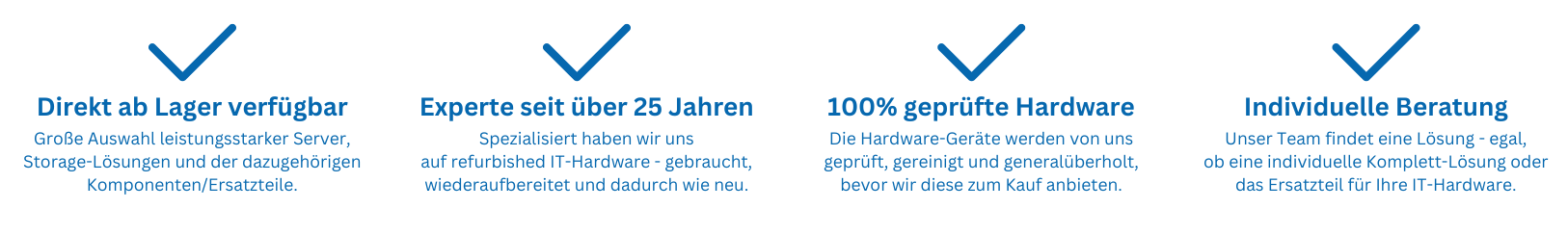 Direkt ab Lager verfügbar - Experte seit über 25 Jahren - 100% geprüfte Hardware - individuelle Beratung